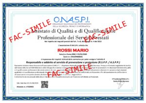 Attestato di qualità
